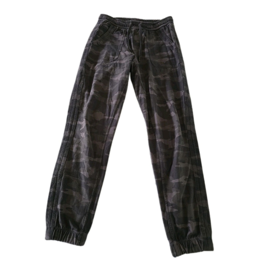 Athleta Joggers Womens 8 Camo Farallon Elastic Waist Drawstring Pants Size 2